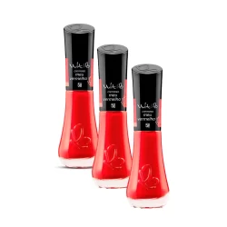 Kit 3 Esmalte Vult 5Free Meu Vermelho com 8ml