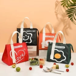 Bolsa Termica Feminina Masculina Porta Marmita Lanche Bebida Estudante Portatil-Smile