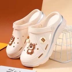 Songgao Cave Shoes Thick Sole Sandals Summer Korean Edition Chinelos De Verão Com Meia-Calça Antiderrapante De Praia