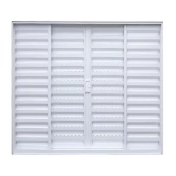 Janela de Alumínio Veneziana de Correr 100x120cm 4 Folhas Sem vidro Soft Plus MGM  100cm x 120cm