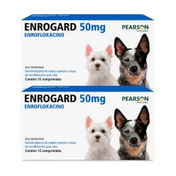 Kit 2 Enrogard 50 Mg Cães e Gatos até 20 Kg 10 Comprimidos
