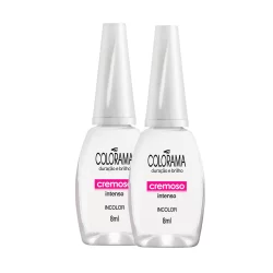 Kit 2 Esmalte Colorama Cor Incolor com 8ml