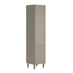 Paneleiro Allure 2 Portas 100% Mdf Jequitibá/Gris Fosco - Linea Brasil