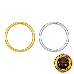 【LOMISS】Abertura Meio Piercing Argola Titânio Pvd Piercing de Nariz, Orelha, Daith, Tragus, Earring