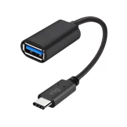 Cabo Adaptador, ELG, USBADP1, USB tipo C para USB tipo A, 20cm, 1 porta, Preto