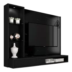 Painel Suspenso Georgia 1,80 Para Tv 50" Car.pre/pr-  Móveis Arapongas