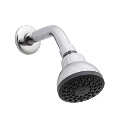 Ducha Chuveiro Redondo de Parede Juruaí Pingoo - Prata
