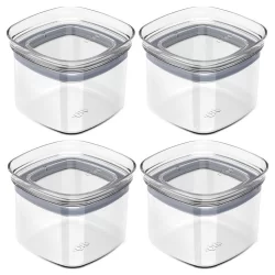 4x Porta Temperos Pote 450ml Organizador OU Block Hermético