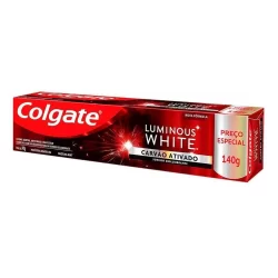 COLGATE CREME DENTAL LUMINOUS WHITE CARVÃO ATIVADO COM 140G
