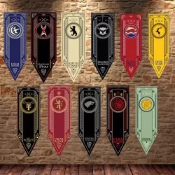 Game of Thrones Bandeira Targaryen Casa do Dragão Bandeira Cinema Decoração para casa Cenários Banners