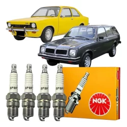Jogo Kit 04 Velas De Ignição Ngk Gm Chevette Marajo 1.0 8v 1.4 8v 1.6 8v