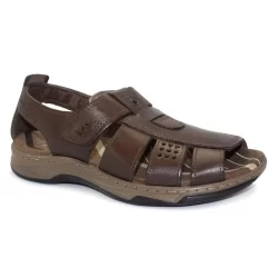 Sandália Masculina Pegada Gladiador Couro Casual Confort
