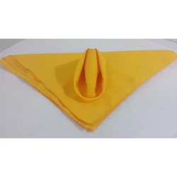 Kit 06 Guardanapos Amarelo Ouro em Tecido Oxford 35x35