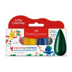 Gizão de cera Little Creatives Pião 121717 com 4 cores Faber-Castell