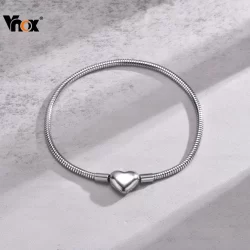 Pulseira Feminina De Aço Inoxidável Trançado Vnox Em Prata , Presente De Joias Da Moda