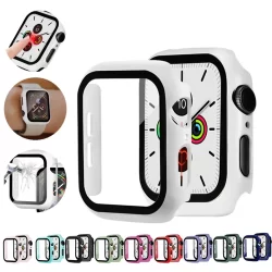 Capa Protetora De Tela Para Apple Watch 40mm 42mm 41mm 38mm 44mm 45mm iWatch PC Anti Capinha Case De Risco