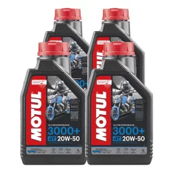 KIT MOTUL 3000+ 20W-50 4 LITROS