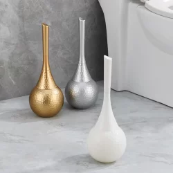 Escova De Vaso Sanitário De Plástico Com Suporte , Limpeza Profunda , Acessórios De Banheiro