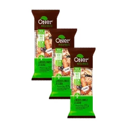 Kit 3 Barra Oner Nuts & Fuits Amêndoas Damasco e Quinua 27g