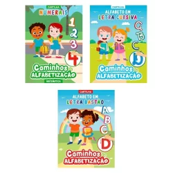 Combo Caminhos da Alfabetização - Kit com 3 Cartilhas