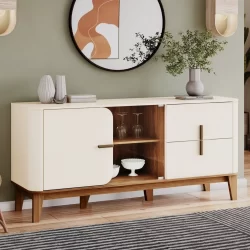 Buffet Rael para Sala de Jantar 2 Portas 2 Gavetas Retrô