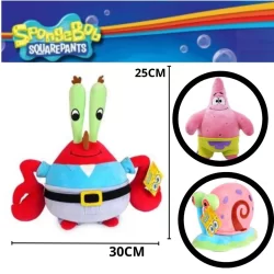 Pelúcia Bob Esponja Desenho Infantil Envio Imediato Seu Sirigueijo Patrick Estrela Gary