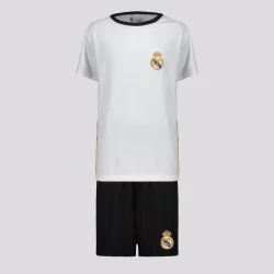 Kit Real Madrid Dry Juvenil Branca