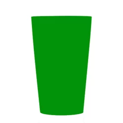 Copo de Plástico 300ml  - Verde Escuro - 1 unidade - Rizzo