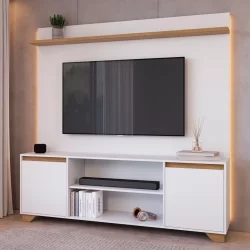 Rack com Painel para TV Até 40 Polegadas Benevello 2 Portas