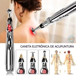 Caneta De Massagem Elétrica De Acupuntura Alívio Da Dor Laser Terapia Eletrônica Meridiana Energética Para Cabeça