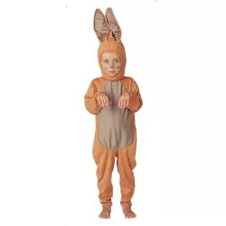 Fantasia Coelho Infantil Caramelo Roupa De Páscoa Com Orelhas