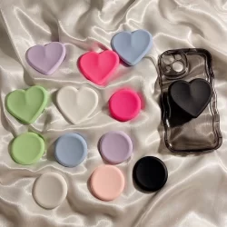 Ins Hearts Macarons Suporte De Silicone Para Telefones iPhone Universal Smartphones