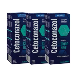 Kit 3 und Shampoo Anticaspa Clean Hair 100 ml Arte Nativa