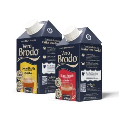 Kit 2 Caldos Osso Broth Bovino Galinha 500ml Vero Brodo