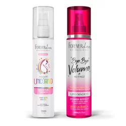 Kit Protetor Térmico Magia de Unicórnio e Bye Bye Volume Forever Liss