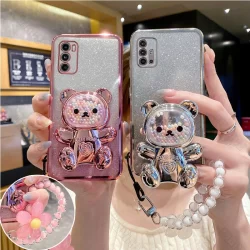 G 8 9 9 Estojo De Suporte Para Telefone Com Alça De Flor Motorola Moto G8 G9 E7 Play Plus Edge 20 30 E20 E21 E32 E12 E22 E13 edge20 30