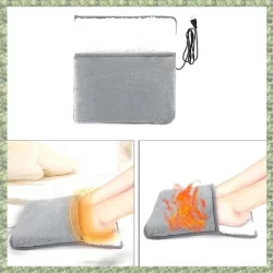 (Q X C W) Carregamento USB Almofada Aquecedora Elétrica Para Os Pés Universal Com Pelúcia Macia Aquecedor Doméstico Fácil Instalação De Usar
