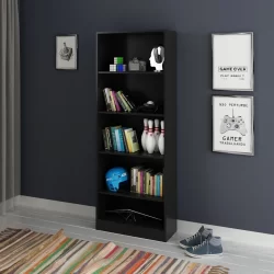 Estante 59,6cmx160cm 4 Prateleiras ME4141 Preto