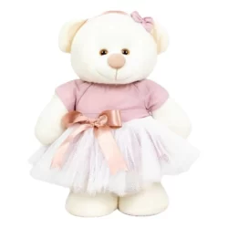 Urso Bailarina Amore 20cm Para Decoração - 1 Peça