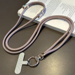 Influenciador Multifuncional de Telefone Móvel Lanyard Cross-body Alongado Anti-perda Alça de Pescoço Ajustável Universal com Junta