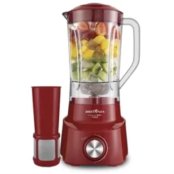 Liquidificador Britânia Diamante com Filtro | 4 Velocidades + Pulsar, 1050W Vermelho, 110V