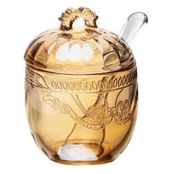 Açucareiro com Colher e Tampa Imperial 240ml Âmbar