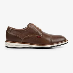 Sapato Masculino Tabaco Couro Legitimo Ferracini  Kingston 6151-675I