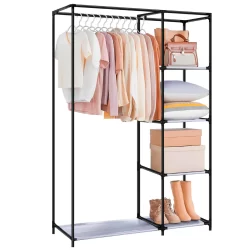 Armário Arara De Roupa Vertical Sapateira Luxo Cabideiro Sapateira Prateleira Organizador Vertical Multiuso Closet