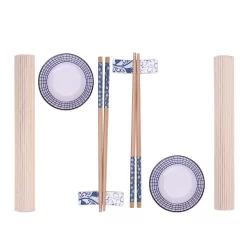 8 Peças Wolff Sakai de Bambu para Sushi