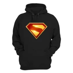 blusa de moletom supermem logo nova com capus e bolso super homem legacy