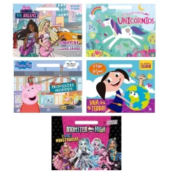Kit livro infantil blocão de colorir meninas.