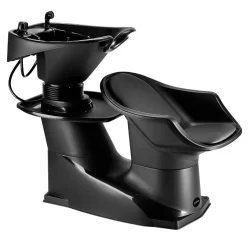 Lavatório Cabelo Cuba Reclinável Móvel Salão Cabeleireiro Preto Freedom Dompel