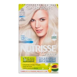 Tintura Creme Nutrisse Garnier Louro Platinado Prefeito 12.11 Kit