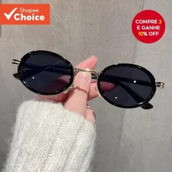 Óculos De Sol Ovais Steampunk Para Mulheres , Homens , Retrô , Vintage , Armação Pequena , UV400 , Tons De Moda Exclusiv